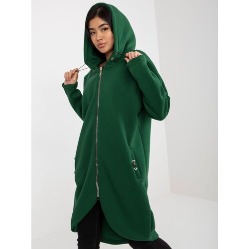 RUE PARIS Sweatshirt-RV-BL-4858-1.99P-dark green Cene