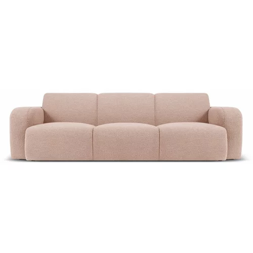 Micadoni Home Ružičasta sofa od bouclé tkanine 235 cm Molino –