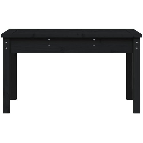  Vrtna klupa crna 80 x 44 x 45 cm od masivne borovine Slike