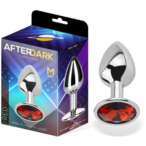 Afterdark analni čep red rubby (m) Cene