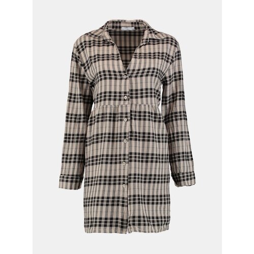 Haily´s Haily's Beige Plaid Shirt Dress Hailys - Women Cijene