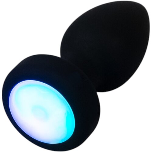 Anos - svetleča, vibracijska analna igračka (črna) Slike