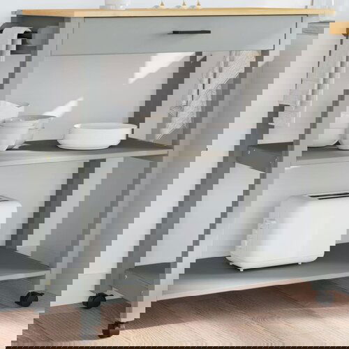 vidaXL Kuhinjska kolica MONZA 84 x 40 x 90 cm od masivne borovine Cene