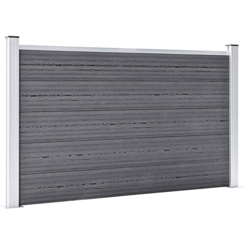  Vrtna ograda od WPC-a 526 x 106 cm siva Slike