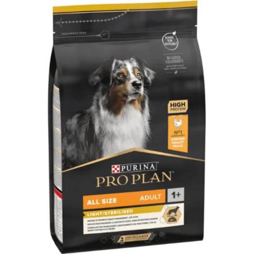Purina pro plan adult all sizes light sterilised suva hrana za gojazne i sterilisane pse sa piletinom 3kg Slike
