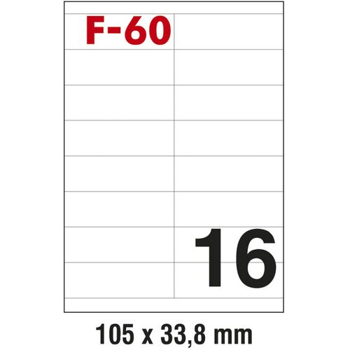  ETIKETE ILK 105X33,8MM PK100L FORNAX F-60 Cene