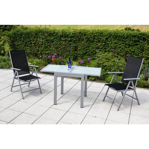 Gardenson VRTNI SET aluminij srebrne barve črna, srebrne barve Slike