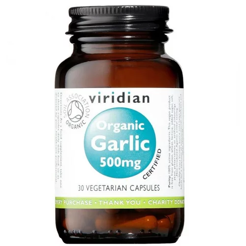 Viridian Nutrition Ekološki česen Viridian, 500mg (30 kapsul)