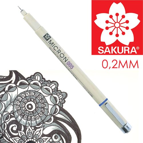 Sakura flomaster za tehničko crtanje Pigma Micron BLACK | 0.2 mm Slike