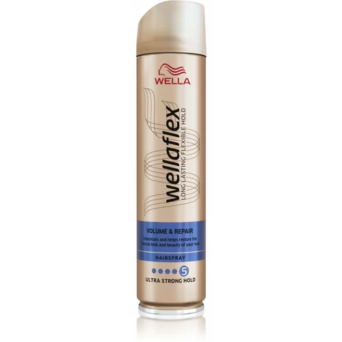 Wella Wellaflex Volume & Repair lak za kosu za ekstra jako učvršćivanje za volumen i vitalnost 250 ml