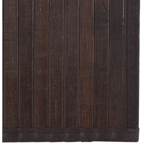  Pravokutni tepih tamnosmeđi 70x100 cm bambus Slike