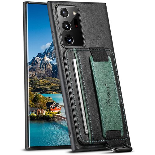 INORCO SUTENI H13 za Samsung Galaxy Note20 Ultra/Note20 Ultra 5G etui z držalom za kartice, usnjen ovitek za telefon PC+TPU s stojalom in trakom za roko, (22034803) Cene