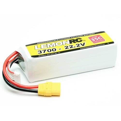 LemonRC lipo akumulatorski paket za modele 22.2 V 3700 mAh &amp;Scaron;tevilo celic: 6 35 C mehka torba XT90, (20640929) Slike