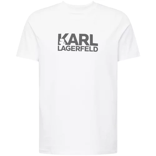 Karl Lagerfeld Majica tamo siva / bijela