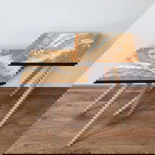 Hanah home 2Shp77 - salmon salmonbeigewhite nesting table (2 pieces) Cene