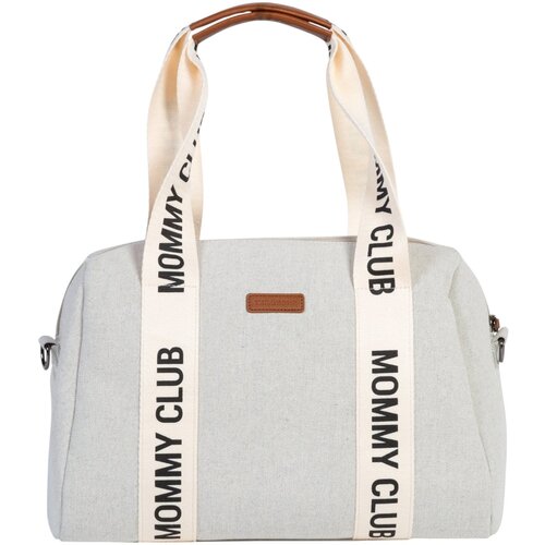 Childhome torba mommy club signature canvas off white Cene