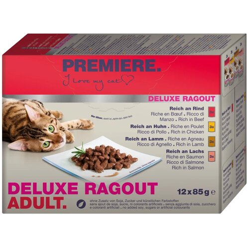 Premiere Cat Adult Deluxe Ragout mix 12x85 g Cene