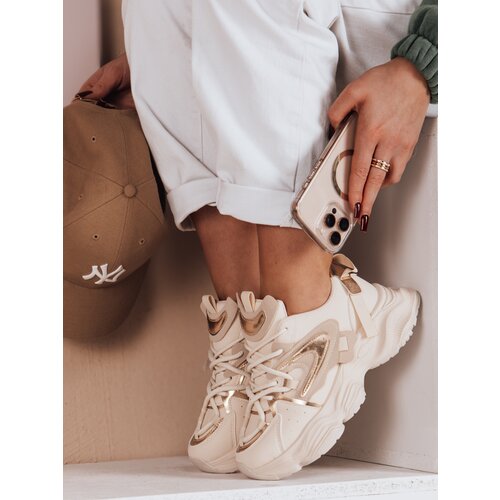 DStreet Sneakersy damskie EASYPACE beżowe Slike