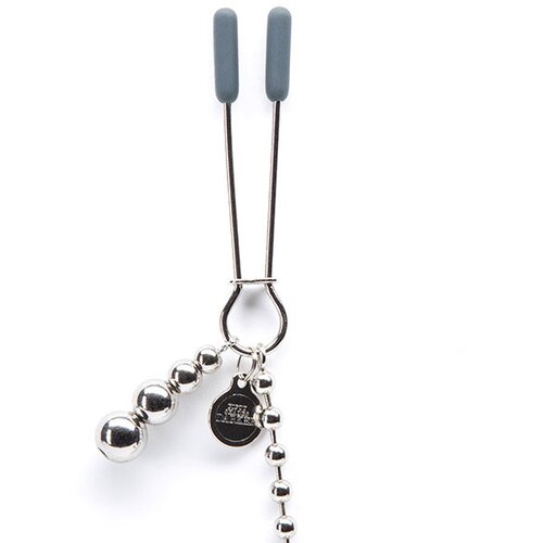 Petdeset odtenkov (kolekcija) Darker At My Mercy Beaded Chain Nipple Clamps Slike