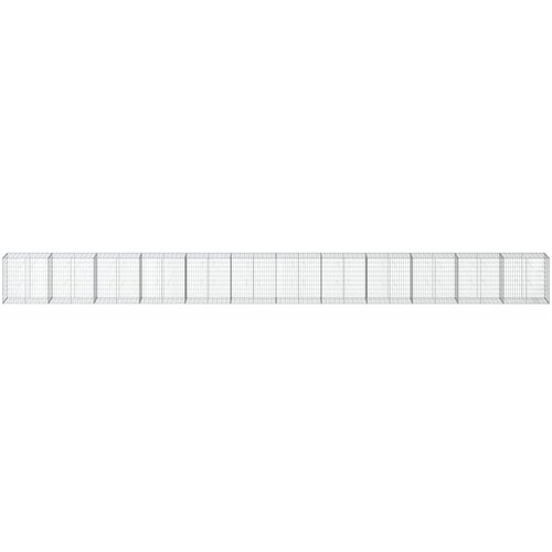 Gabionska ko&amp;scaron;ara s poklopcem 1200x50x100 cm pocinčano željezo Slike
