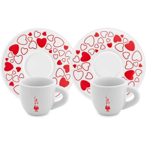 Bialetti Set 2 Tassen Moka Herz inkl. Untertassen Cijene