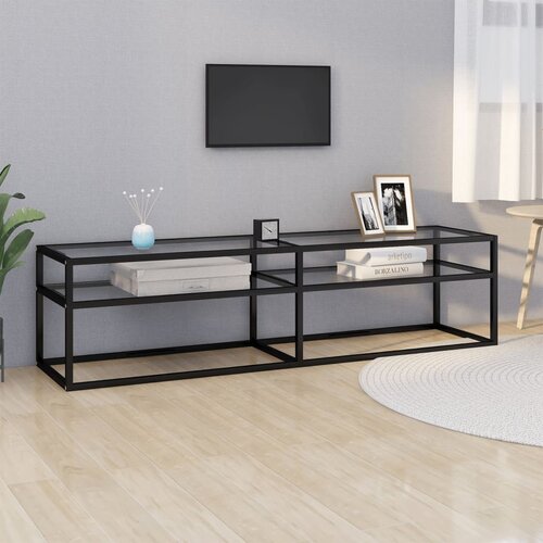 The Living Store TV omarica prozorna 160x40x40,5 cm kaljeno steklo - TV Omarica, (21375673) Slike
