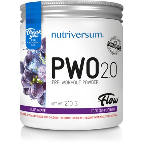 NUTRIVERSUM pwo 2.0 210g – pretrenažna formula za maksimalne performanse -grždje Cene