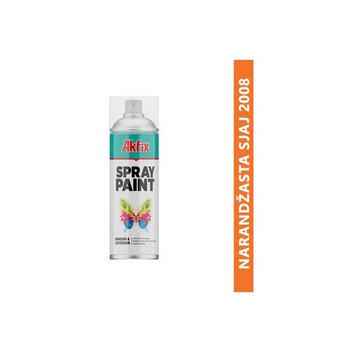 Akfix boja u spreju 2008 narandžasta sjaj 400 ml Cene