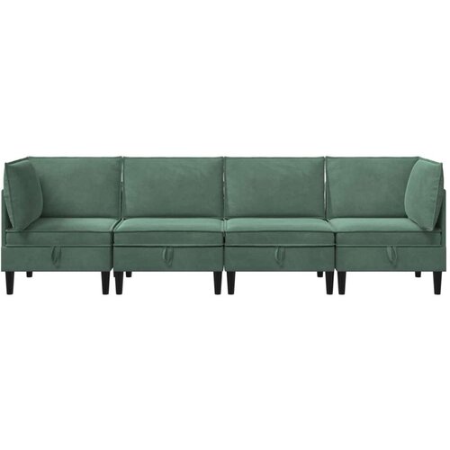  Set namje&amp;scaron;taja za dnevni boravak 4 pcs Morska zelena Bar&amp;scaron;un - zelena boja mora 2x kutni +2x srednji Slike