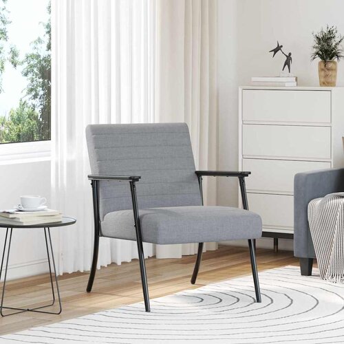  Fotelja Svijetlo siva 59 x 75 x 78 cm tkanina Cijene