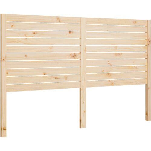  Uzglavlje za krevet 166 x 4 x 100 cm od masivne borovine Slike