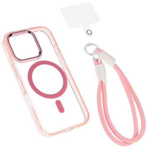  Maska za iPhone 16 Pro 6.3 Magsafe Loop, Roze Cene