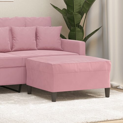 vidaXL Stolček za noge roza 70x55x41 cm žamet Cene