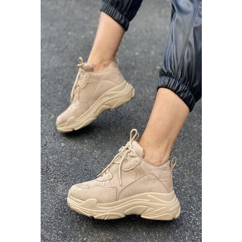 İnan Ayakkabı WOMEN'S NUDE SUEDE SNEAKER SNEAKERS Y5623 Cene