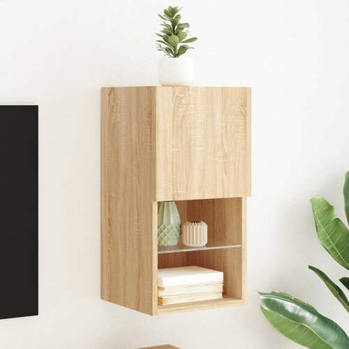  The Living Store TV omarica z LED lučkami sonoma hrast 30,5x30x60 cm - TV Omarica, (21508321) Cene