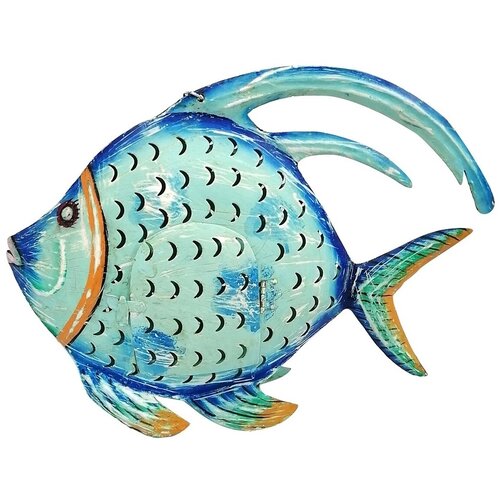 Signes Grimalt Kipci in figurice Svečnik Blue Fish Modra Cene