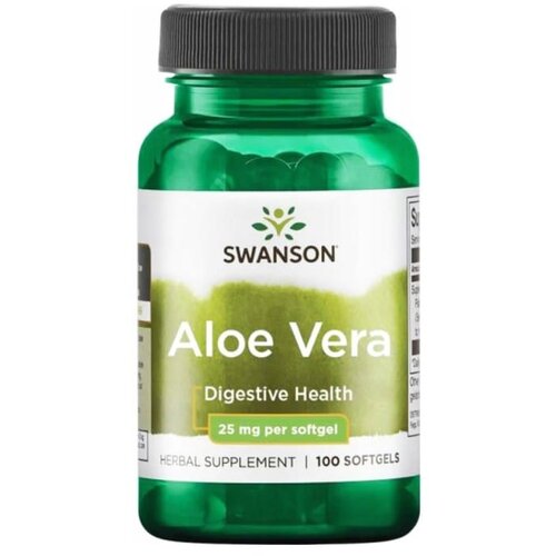 Swanson Aloe Vera 25 mg (100 mehkih kapsul) Cene