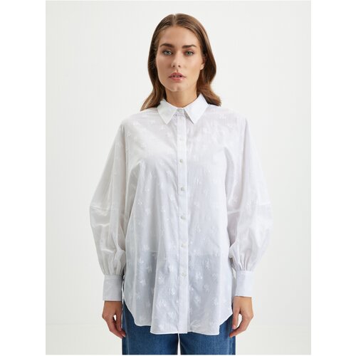 Karl Lagerfeld White Women's patterned shirt - Women Cene