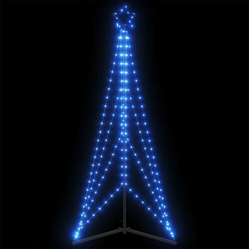 VidaXL Lučke za novoletno jelko 363 LED diod modre 182 cm Slike