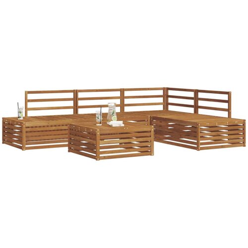 Set vanjskih sofa 5 Komad Prirodna Čvrsto drvo akacije Slike