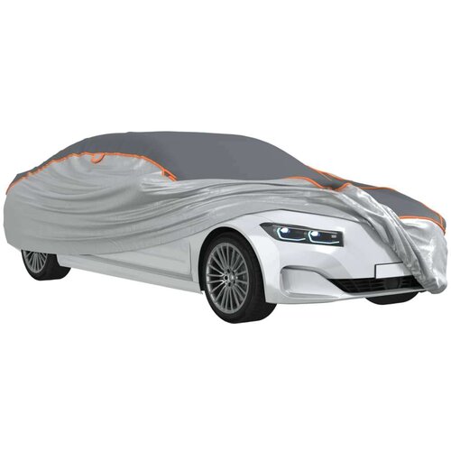 VidaXL Automobilska navlaka za limuzinu protiv tuče XL sivo-srebrna Slike