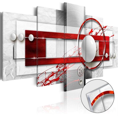  Slika na akrilnom staklu - Incarnadine Energy [Glass] 100x50 Slike