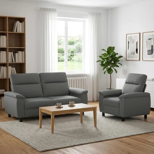  Set sofe 2 pcs Tamnosiva Tkanina - Tamnosiva Jednostruka + Dvostruka (140 cm) Cijene