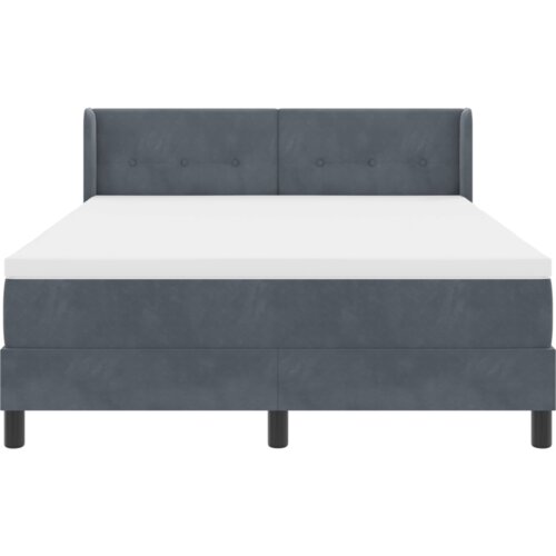 Box Spring Krevet s Madracem Tamno Siva 160x200 cm Bar&amp;scaron;un Slike