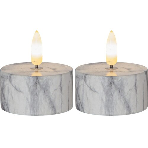 Star Trading LED svijeće u setu 2 kom (visina 6 cm) Flamme Marble &amp;ndash; Slike