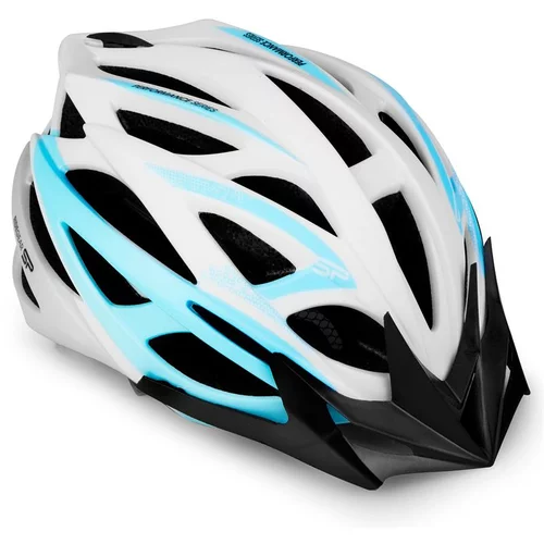 Spokey FEMME Cycling helmet IN-MOLD, 55-58 cm, bielo-blue
