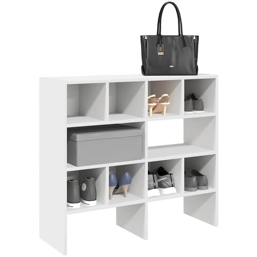 VidaXL Stalci za cipele 2 kom koji se mogu složiti bijeli 89,5x30x40cm Slike