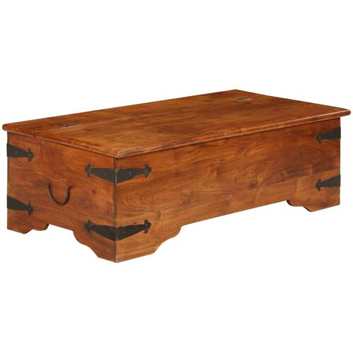 vidaXL Stolić za kavu 110x55x35 cm bagremovo drvo s premazom boje meda Cijene