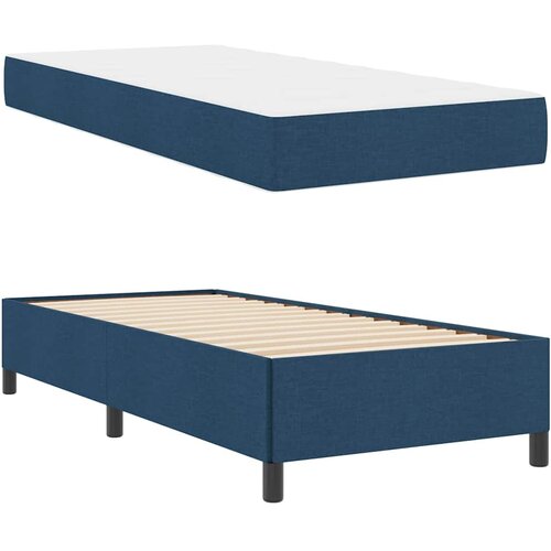  Krevet s opruga kutije Plava 90 x 200 cm tkanina Slike