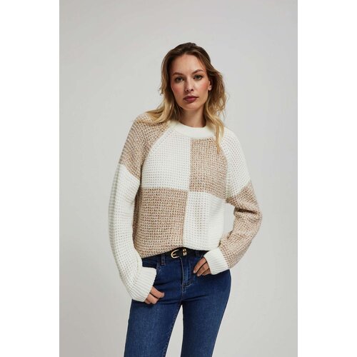 Marisse Sweater With A Geometric Pattern Slike